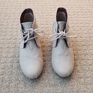 Bob's Taupe Ankle Booties